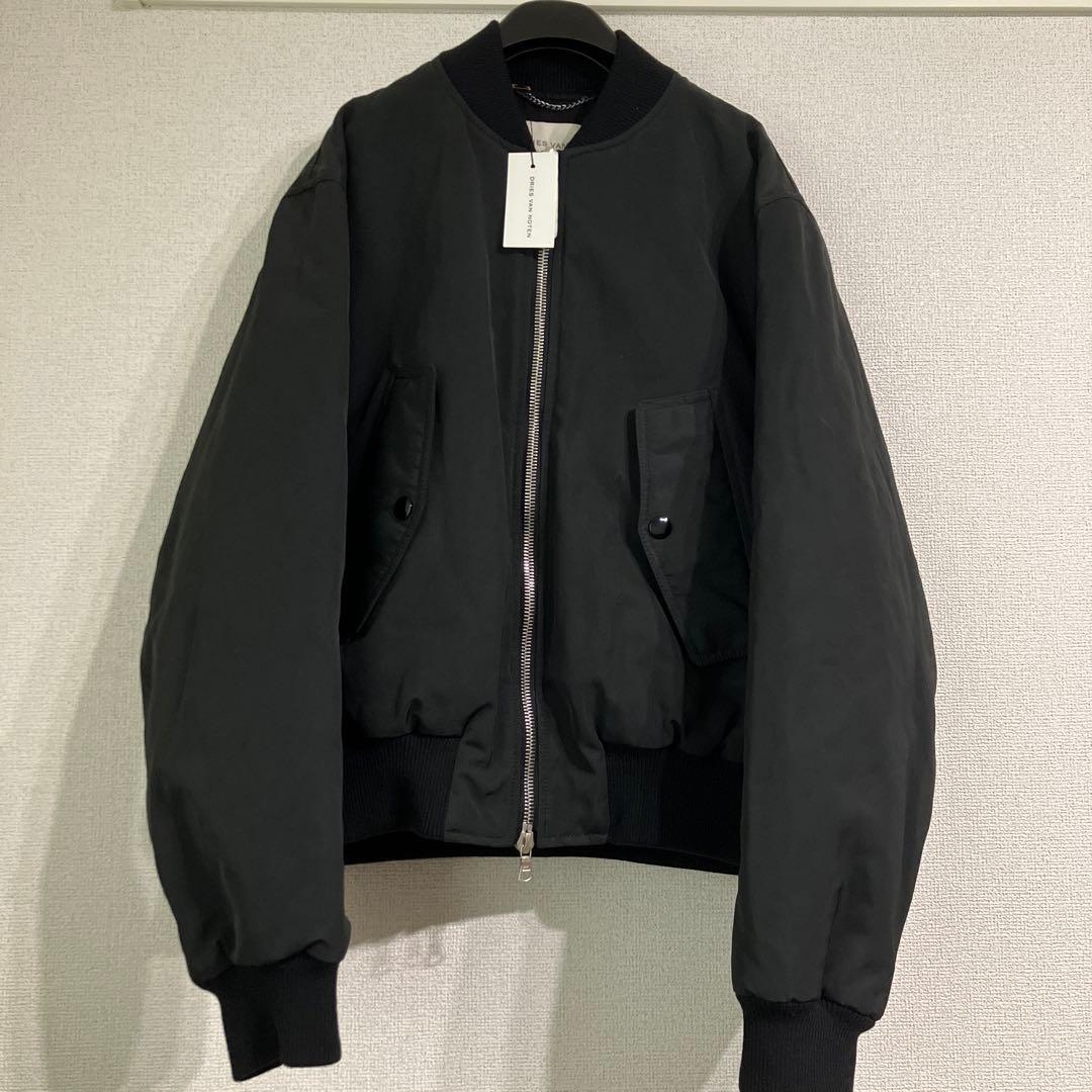 ドリスヴァンノッテン 24AW ボンバージャケット ブラック s - メルカリ