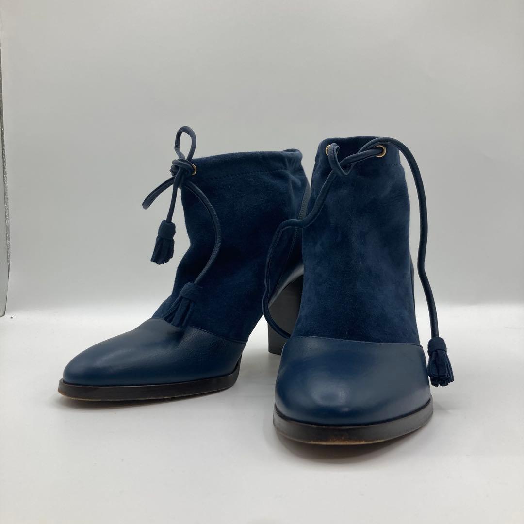 Loro Piana ロロピアーナ スウェード×レザー ブーティ