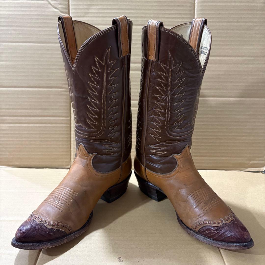 ヴィンテージ60'sUS製Tony Lamaリザードウエスタンブーツ茶8.5D - メルカリ