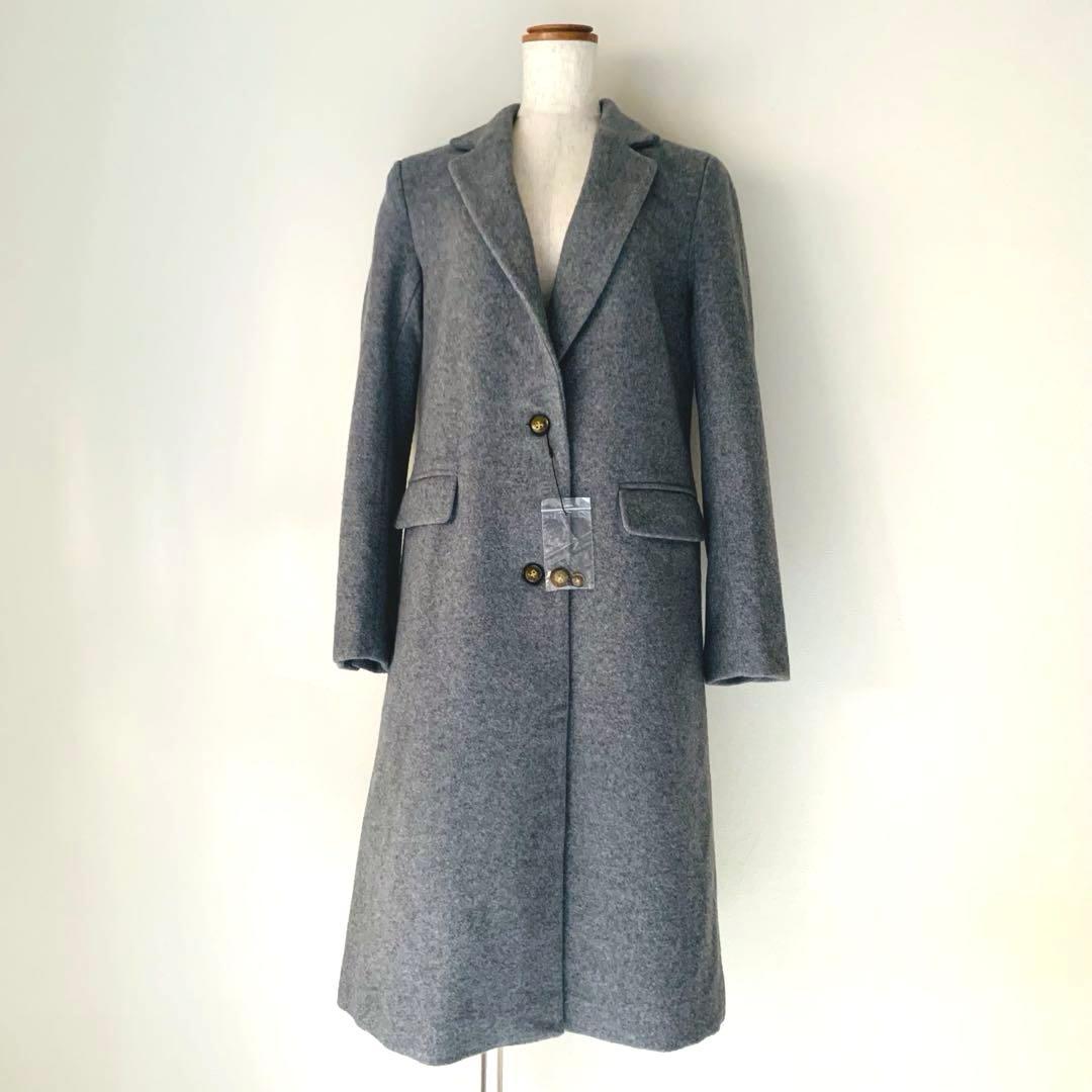 未使用✨アーバンリサーチ ウールブレンド チェスターコート グレー ウールブレンドチェスターコート | アイテムズ アーバンリサーチ(ITEMS