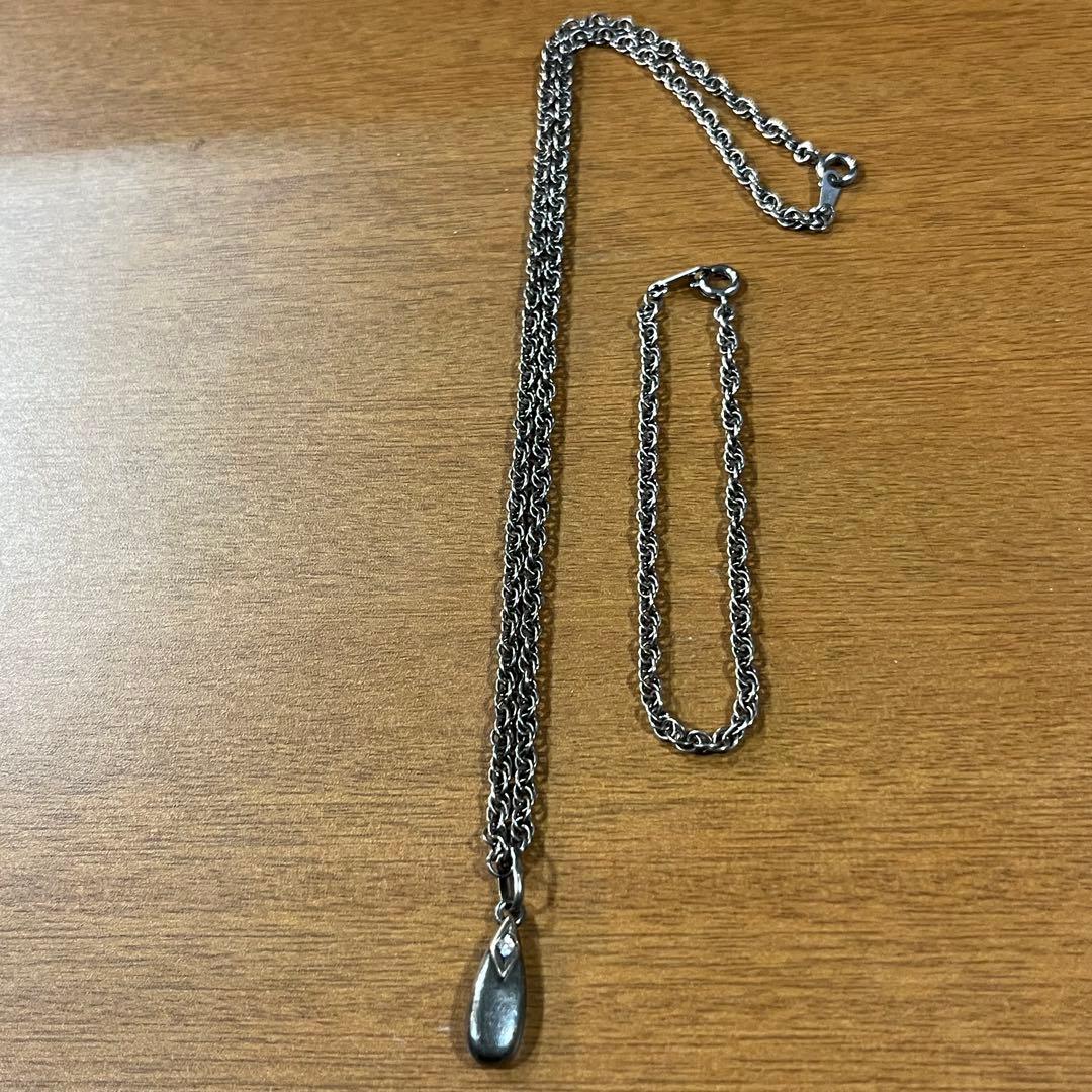 Silvk+32 チェーン ネックレス ブレスレット K18 刻印入 Silvk+32