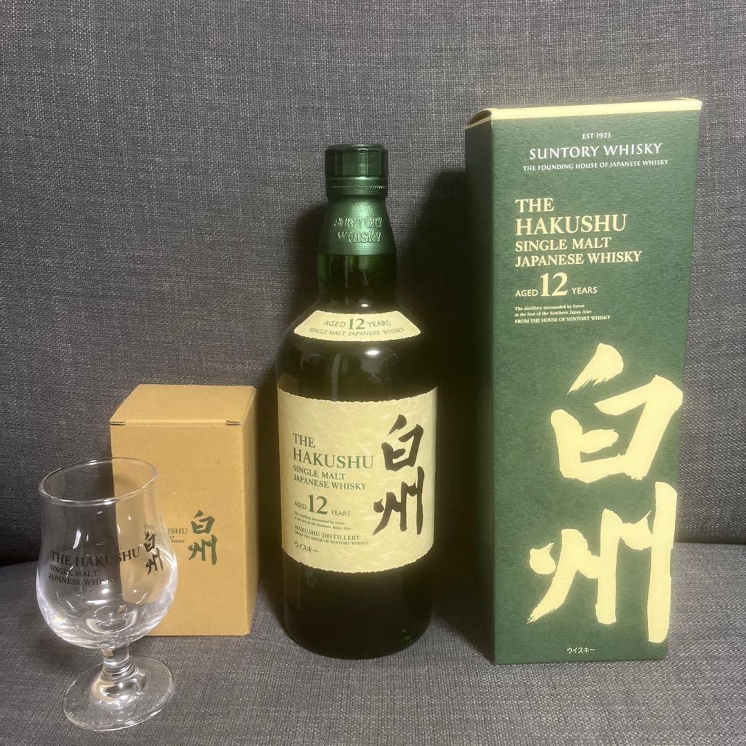 白州 12年 白州蒸留所 テイスティンググラス付き - メルカリ
