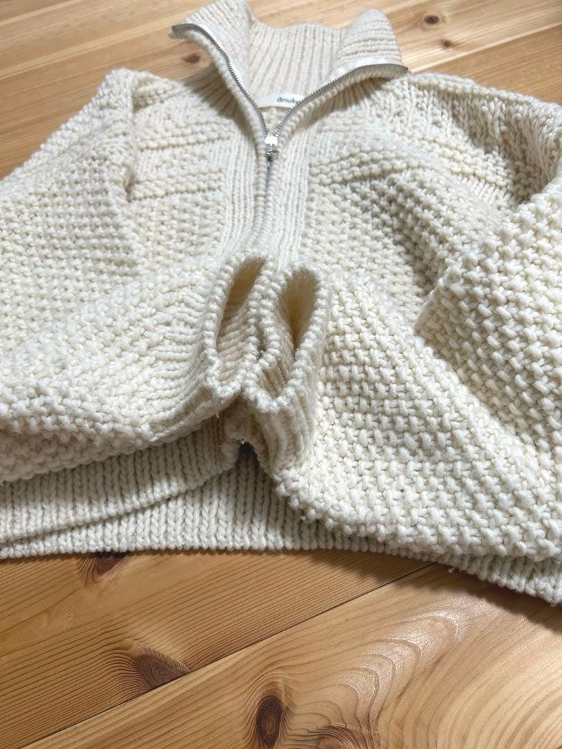 anuke Wool Zip Knit - メルカリ