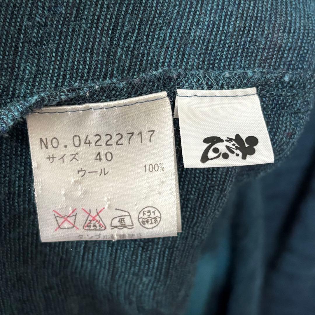 慈雨 センソユニコ ウール100 変形プルオーバー 紐でシルエット調整可能 40