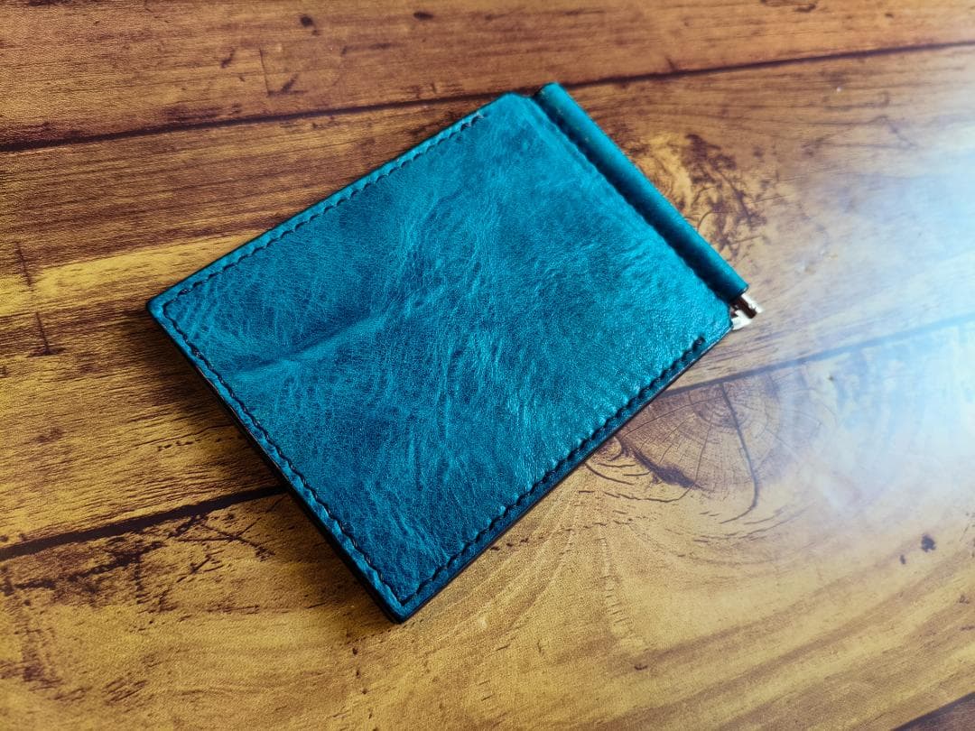 【姫路レザー】シンプルマネークリップ【シュリンクレザー】