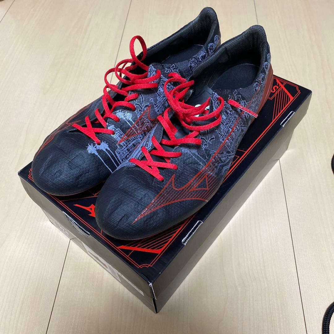 送料無料 ミズノ アルファ ジャパン セルヒオ ラモス 27.5cm 中古美品