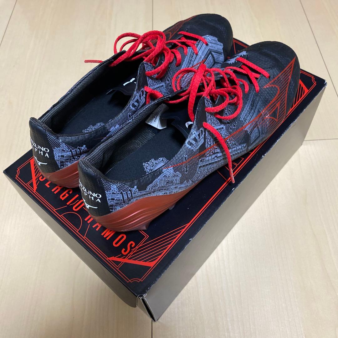 送料無料 ミズノ アルファ ジャパン セルヒオ ラモス 27.5cm 中古美品