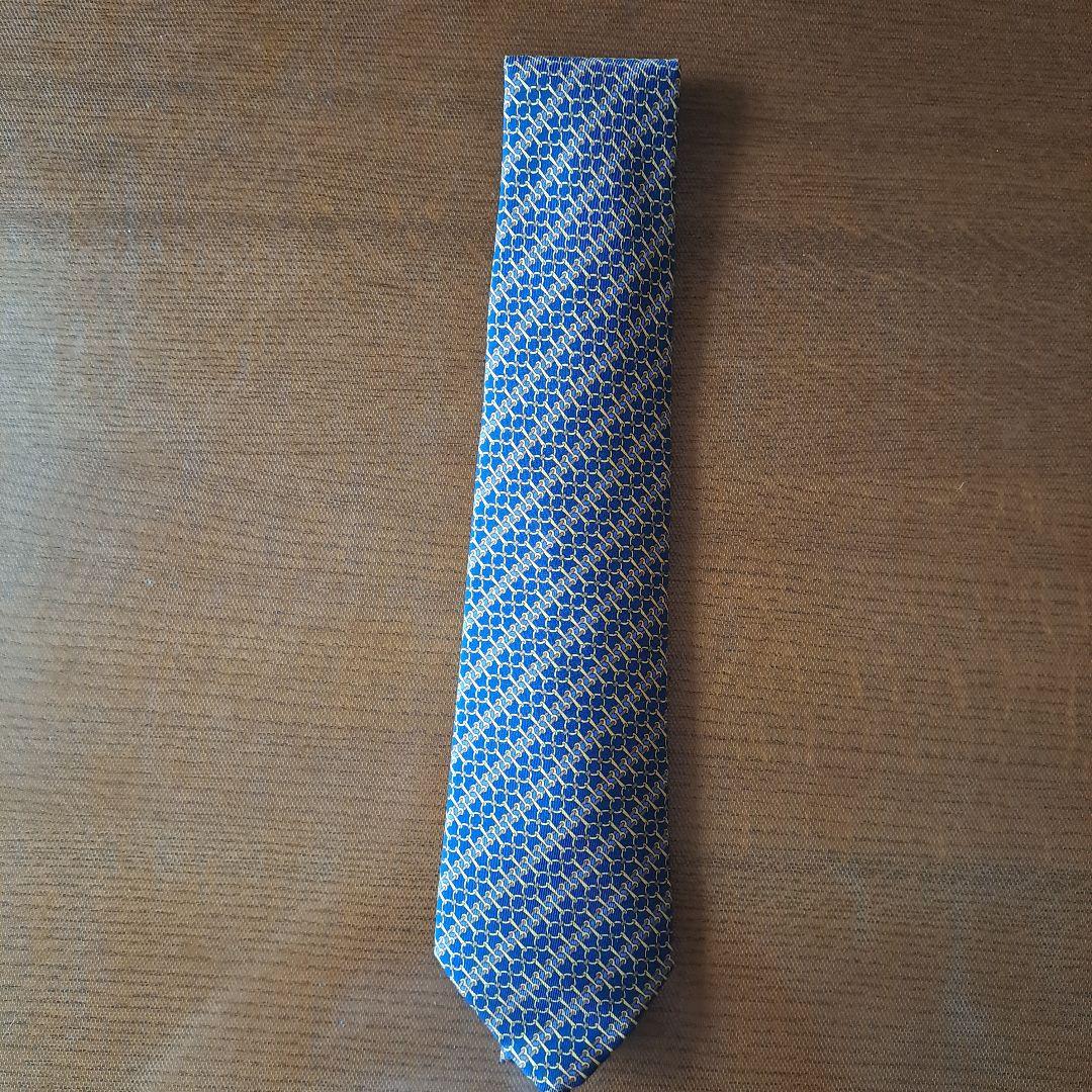 HERMES シルク ネクタイ ネイビー 7200 UA クラブデシェネ ネクタイ シルク ネイビー エルメス – RECLO