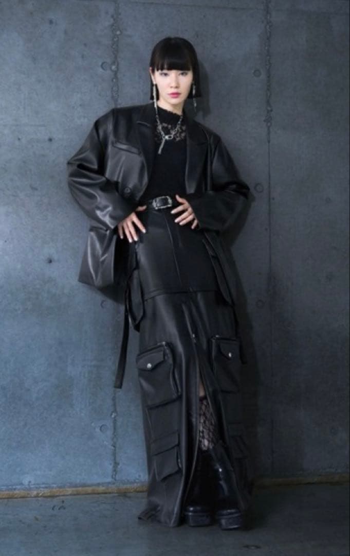 完売品　HARE 2way レザースカート