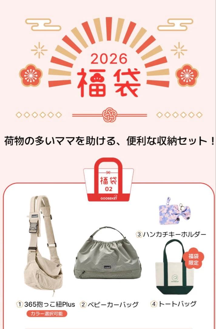 【Ayaさん専用】2026福袋 KET 365抱っこ紐Plus セット グスケット365抱っこ紐Plus【抱っこ紐+バッグ】ブラック – GOOSEKET.JP