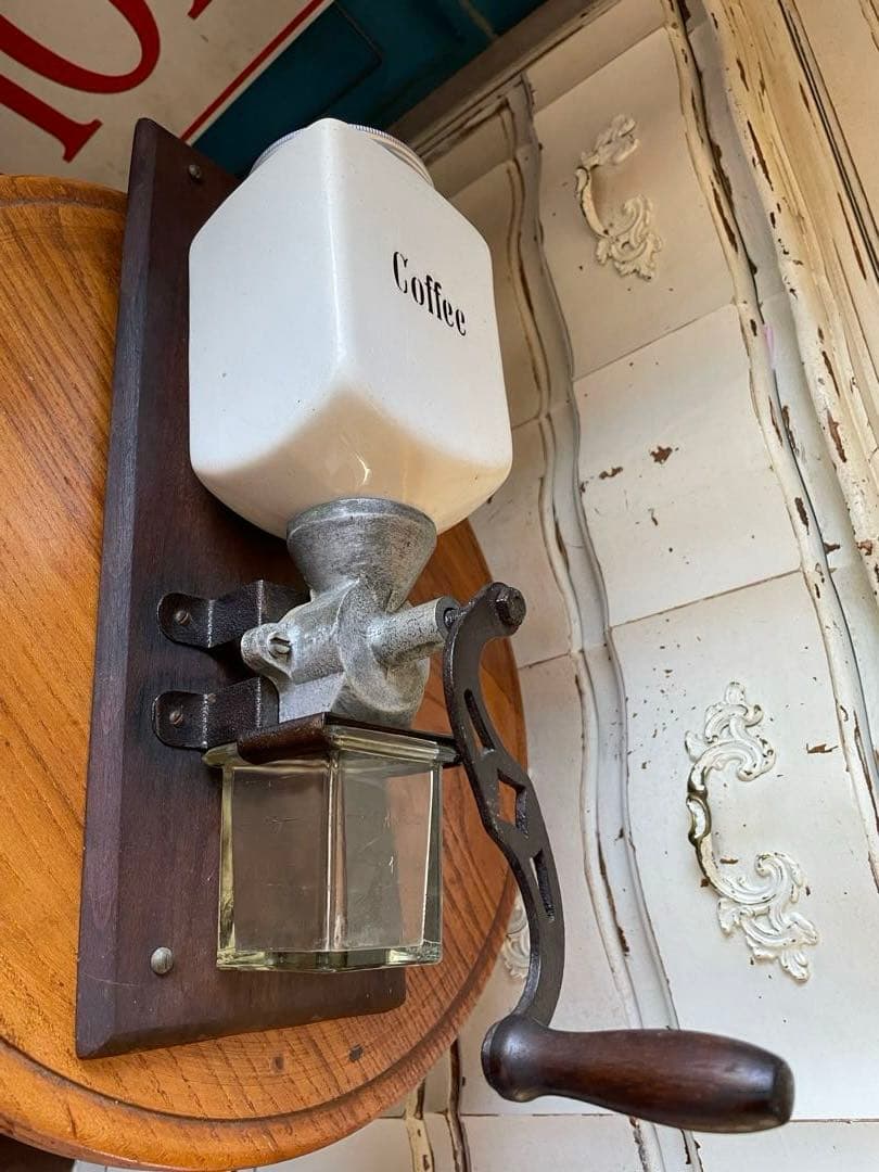 ミリカリ様専用アンティーク 壁掛け コーヒーミル グラインダー 陶器