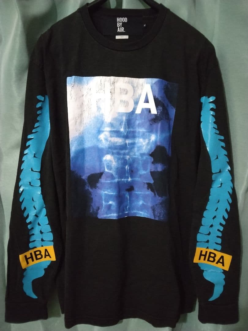 鬼レア幻90s伝説HOOD BY AIRロンTカットソーXL黒青白黄HBA春秋冬