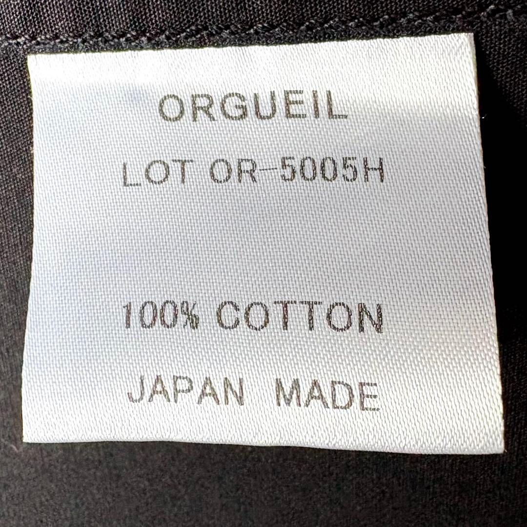 ORGUEIL日本製アメカジ黒ワークシャツ42XL相当ビッグサイズコットン