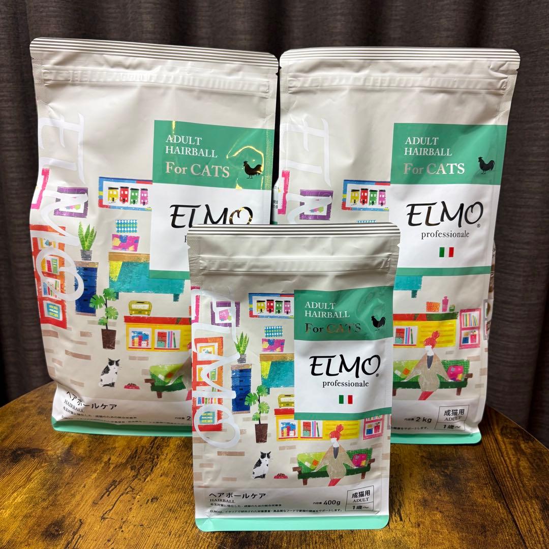 ELMO ヘアボールケア ドライキャットフード 4.4kg - メルカリ