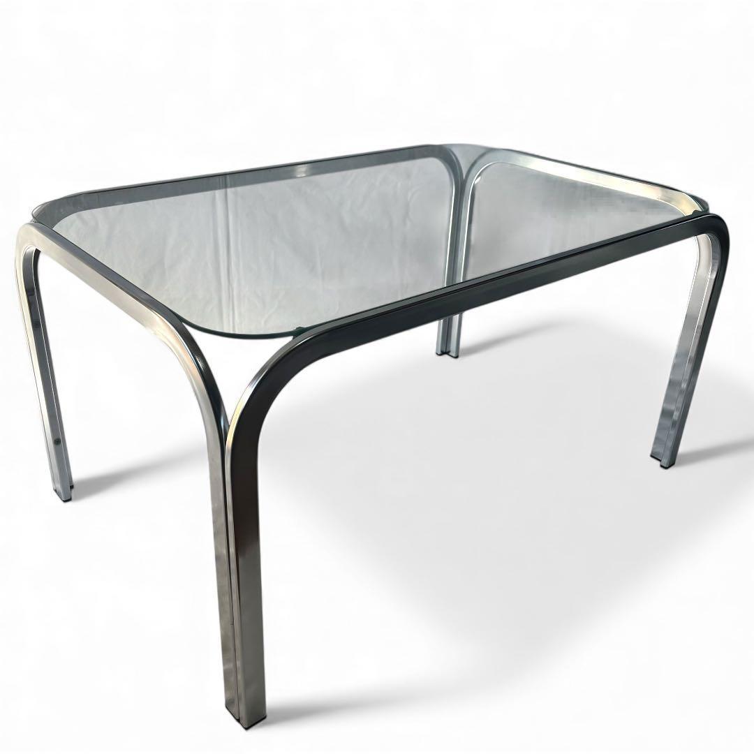 期間限定価格 昭和レトロ ミッドセンチュリー ガラスセンターテーブル