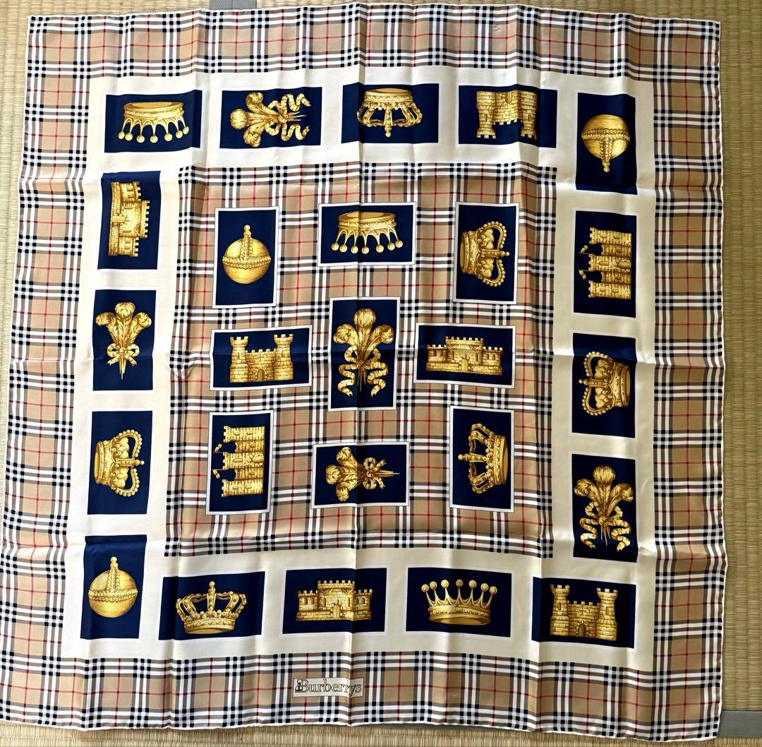 Burberrys ヴィンテージ スカーフ シルク製 Vintage BURBERRYS Scarf 