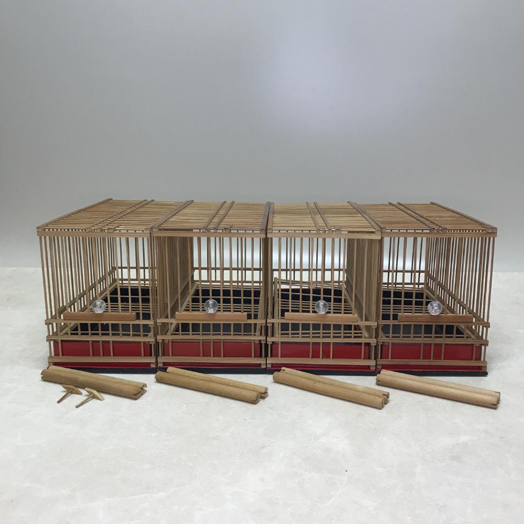 未使用 竹籠 鳥カゴ メジロ籠 4個 - メルカリ