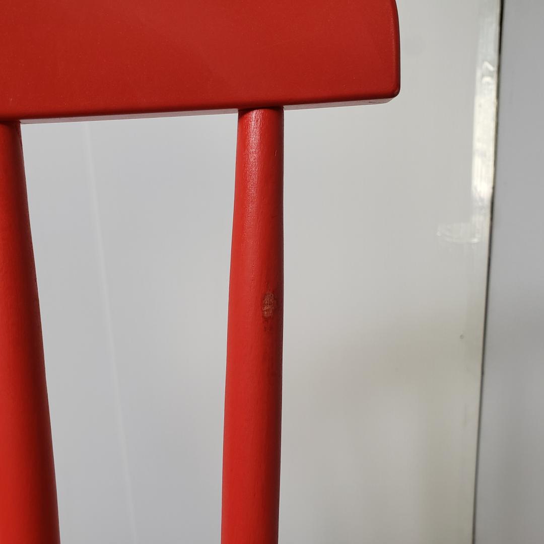 廃盤色 IKEA イケア AGAM アーガム キッズチェア ハイチェア レッド赤