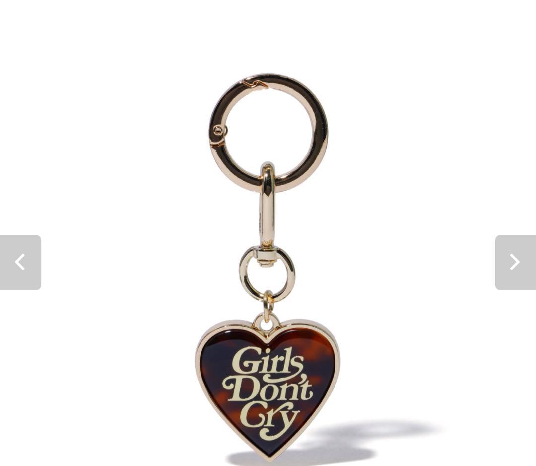 Girls Don't Cry ハート型キーホルダー ゴールド 新作Girls Don't Cry ハート型キーホルダーべっ甲ゴールドVERDY - メルカリ