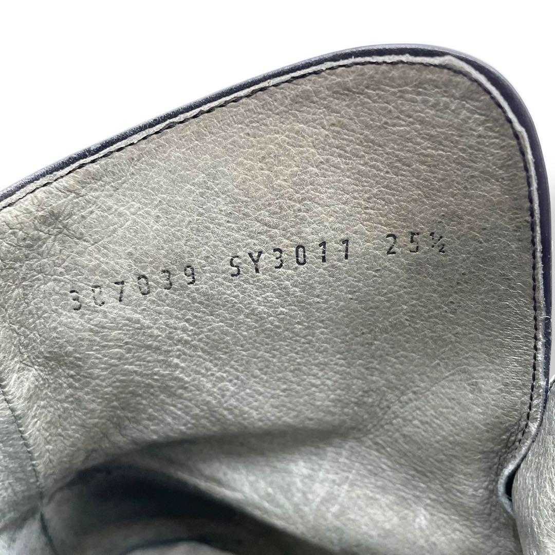 極美品　名品　バーバリー　ジョッパーブーツ　ショート　レザー　黒　25.5cm