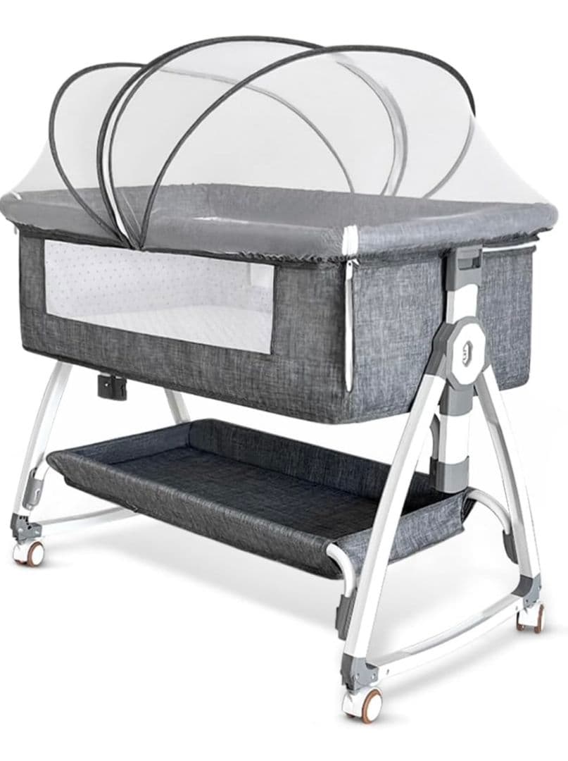 【☆美品☆】ベビーベッド　添い寝、ゆりかご、高さ調整可能 楽天市場】「スーパーSALE限定！1000円OFFクーポン獲得！」HZDMJ