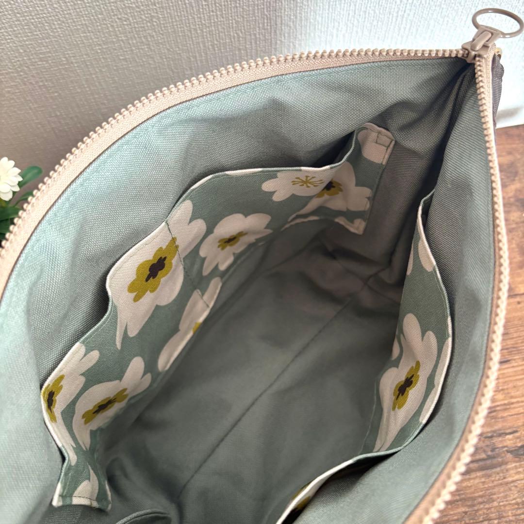 【JUNE】30cmファスナーショルダーバッグ　ナイロンオックスキルト