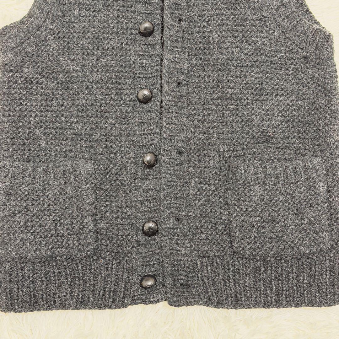 コムデギャルソンオム ニット ベスト ショールカラー ボタンベスト