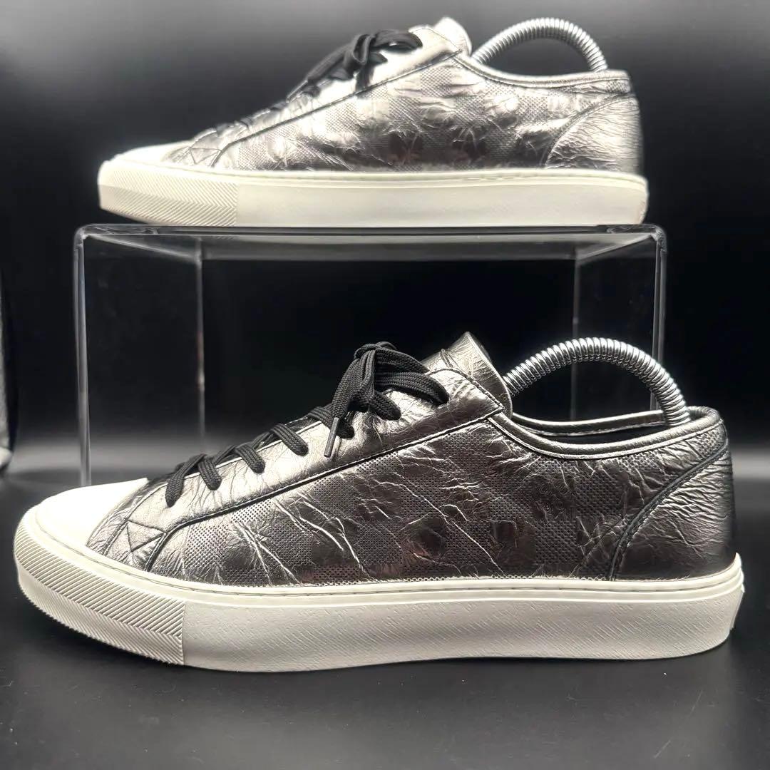 極美品】ルイヴィトン スニーカー ダミエ シルバー メンズ 26.5cm相当