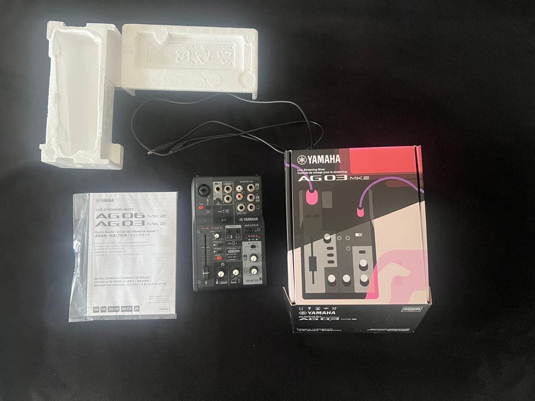 YAMAHA AG03 mk2 ブラック Yamaha AG03 MK2 Black - Mixers