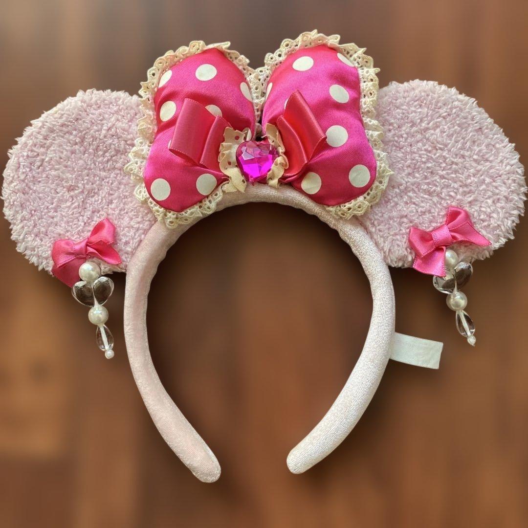 ミニーちゃん イヤリング カチューシャ ピンク - メルカリ