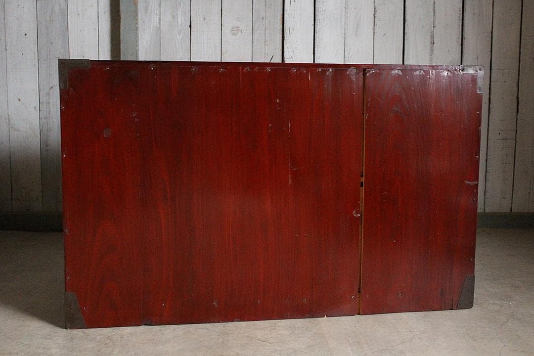 綺麗な丸金具庄内箪笥 2段 タンス 収納 古家具 古民家 時代家具 - メルカリ