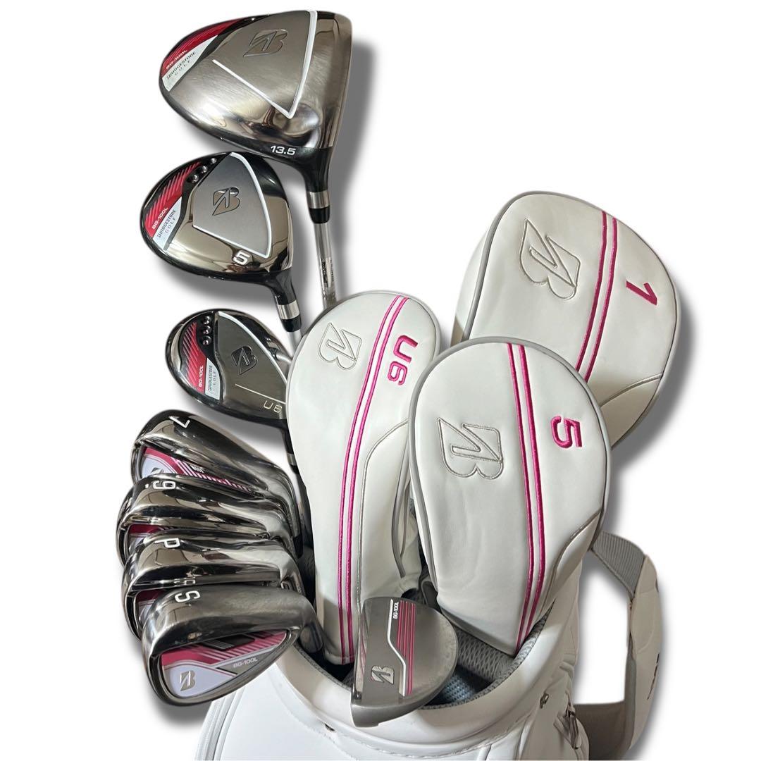 豪華 美品 初心者 ブリジストン レディースクラブ8本セット BG-100L BG-100L クラブセット(8本セット) レディス(クラブセット（単品