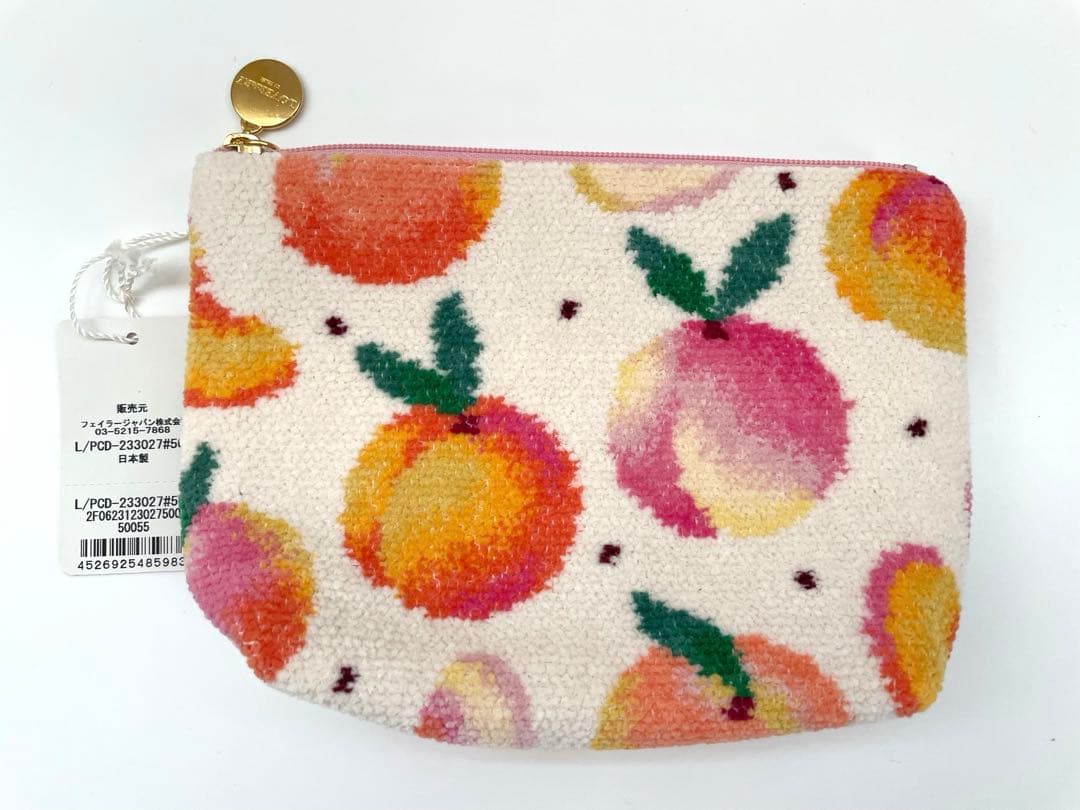 完売品・入荷予定なし】ラブラリーバイフェイラー ピーチドット ポーチ