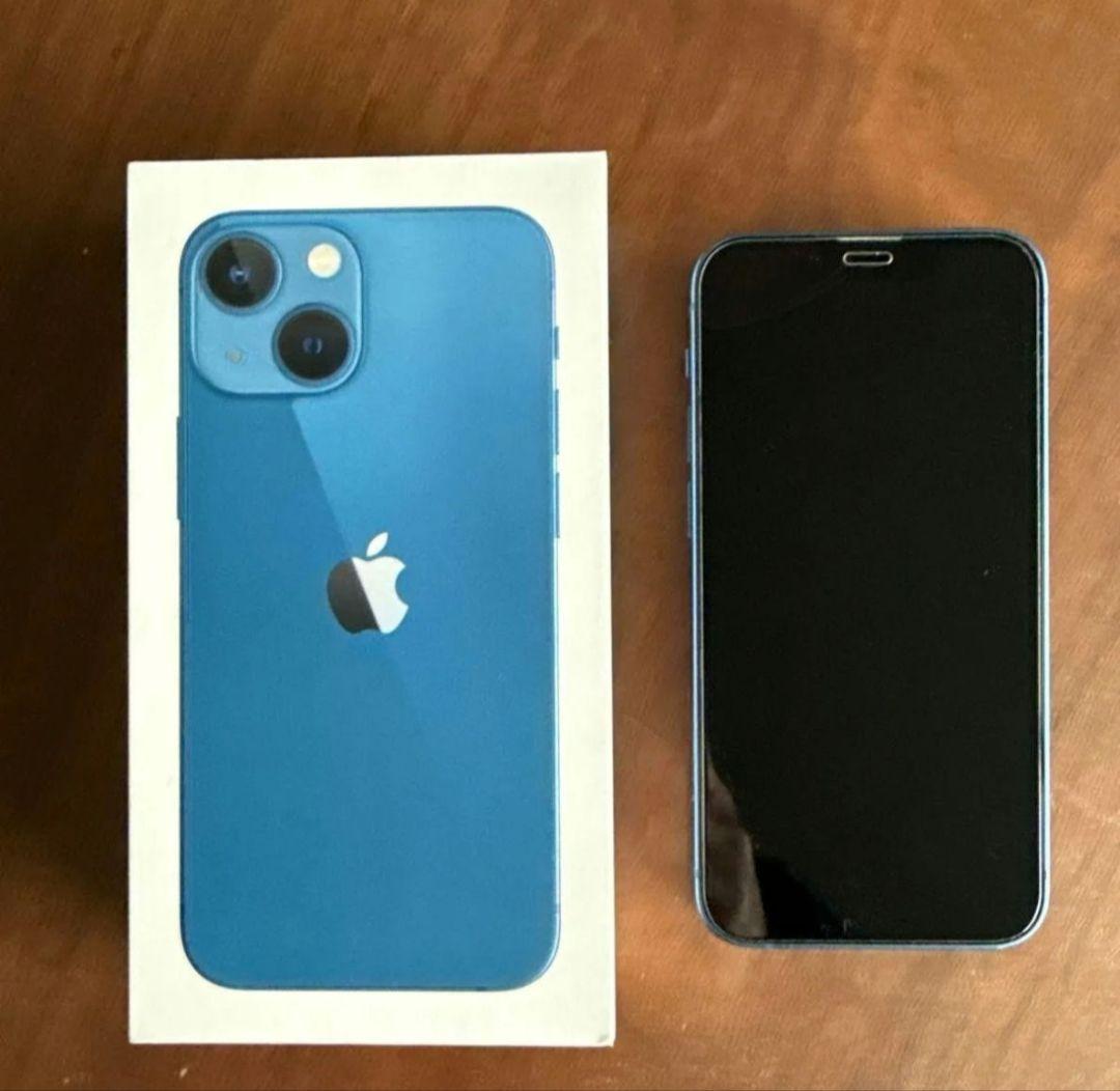 Apple iPhone 13 mini 青色 本体 充電ケーブル付き - メルカリ