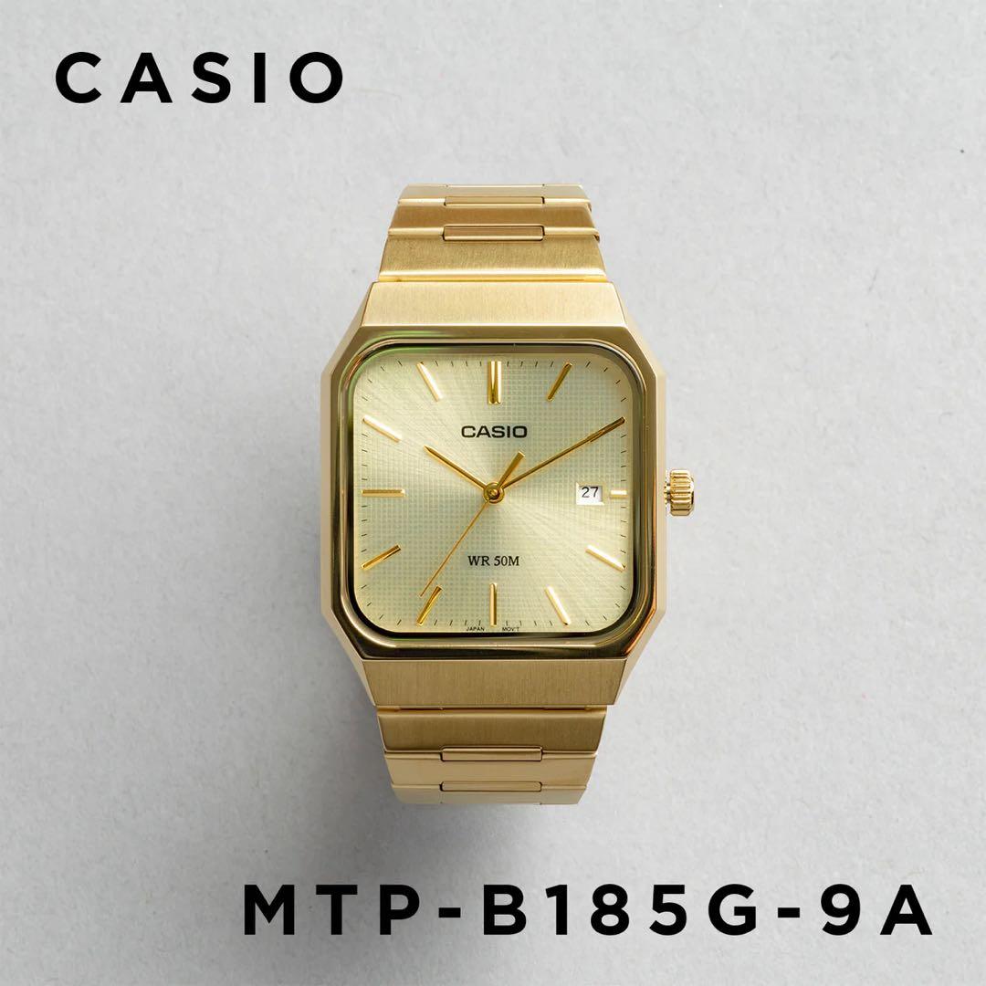 【新品】CASIO カシオ MTP-B185G -9A ゴールド【電池交換済】
