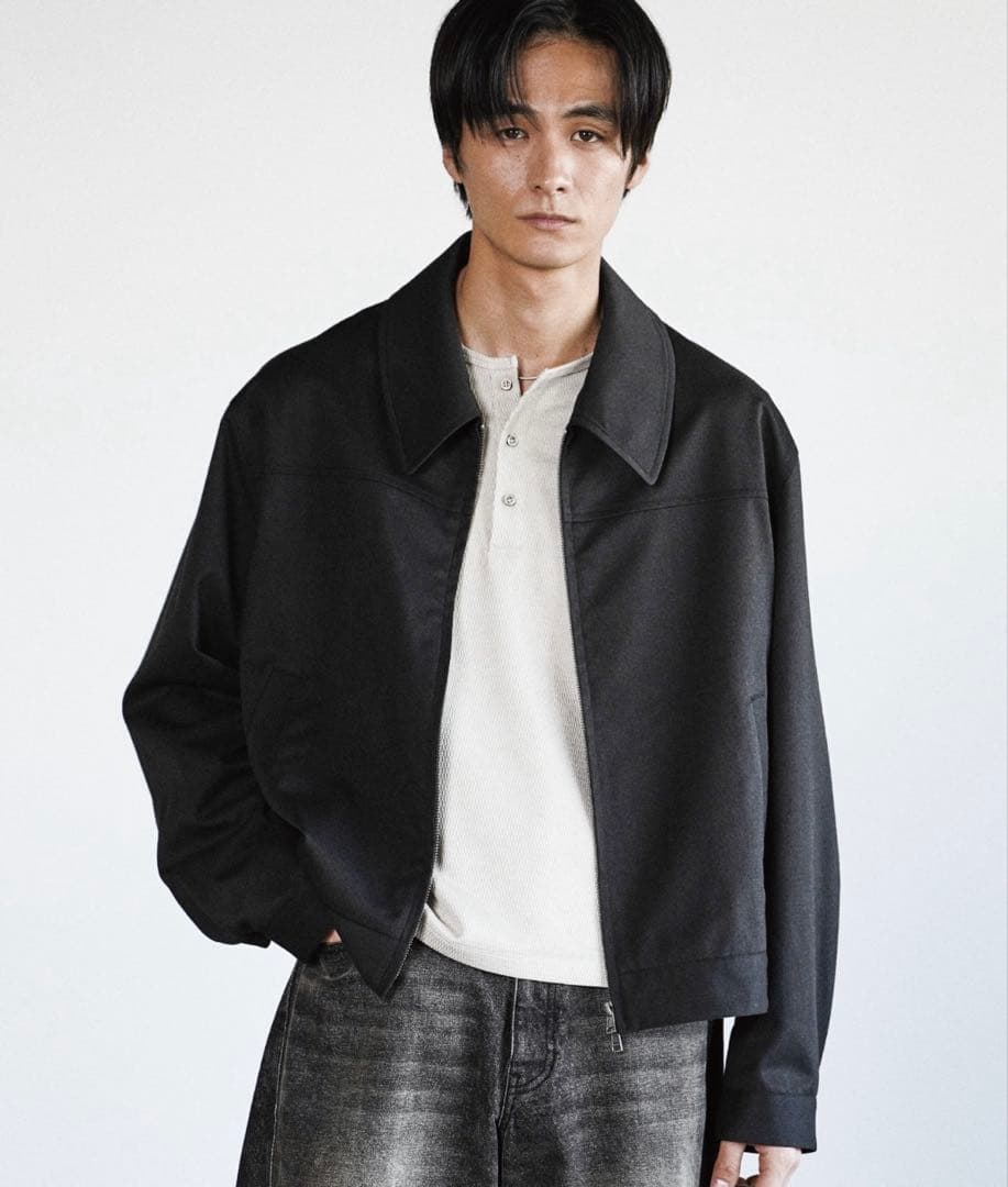 TECH WOOL GABARDINE ZIP BLOUSON Lサイズ - メルカリ