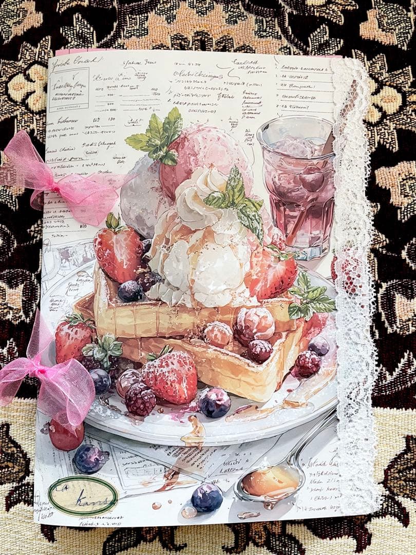 ハンドメイド☆ジャンクジャーナル雑記帳(sweets menu) メモ束帳