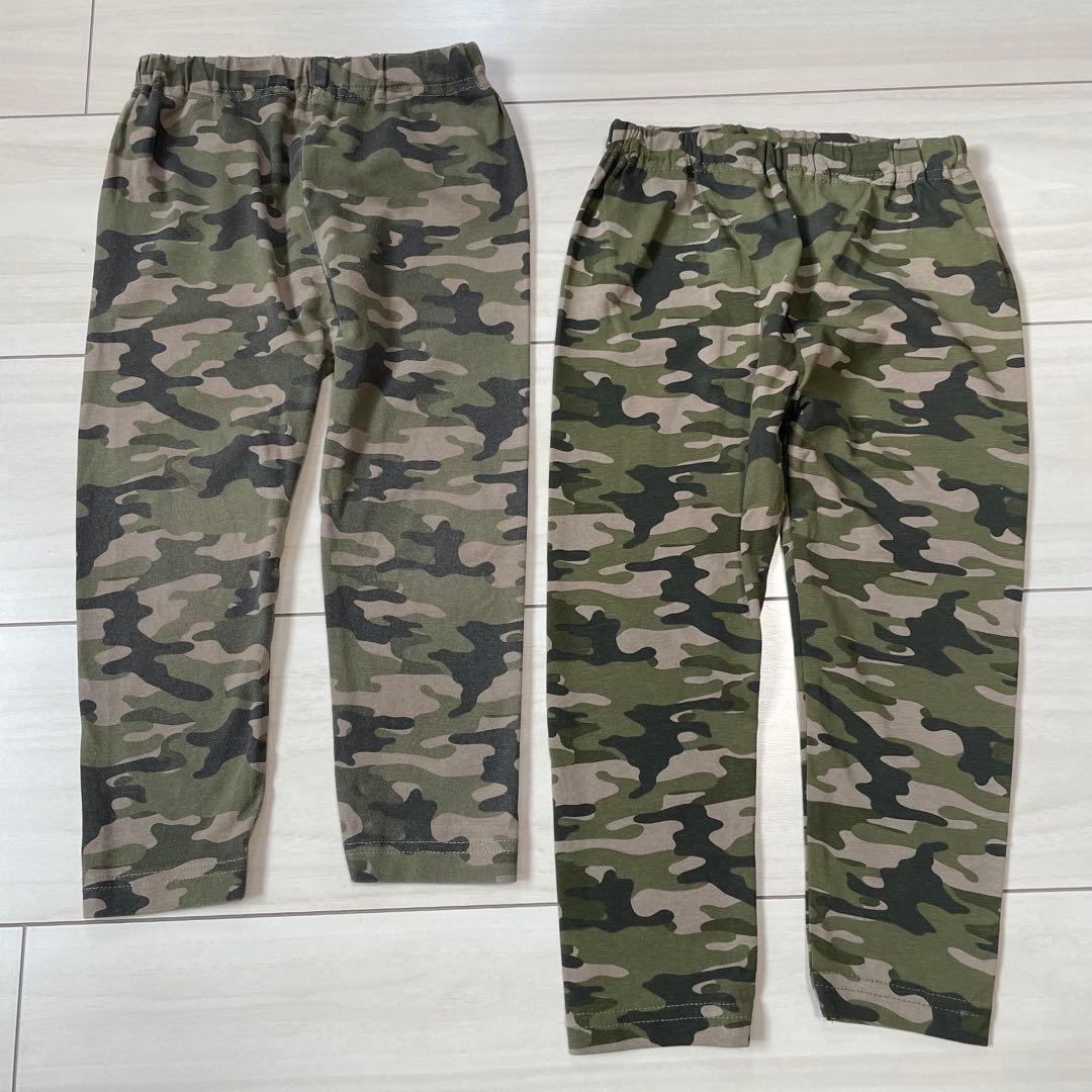 迷彩レギンスパンツ 95 2枚セット - メルカリ