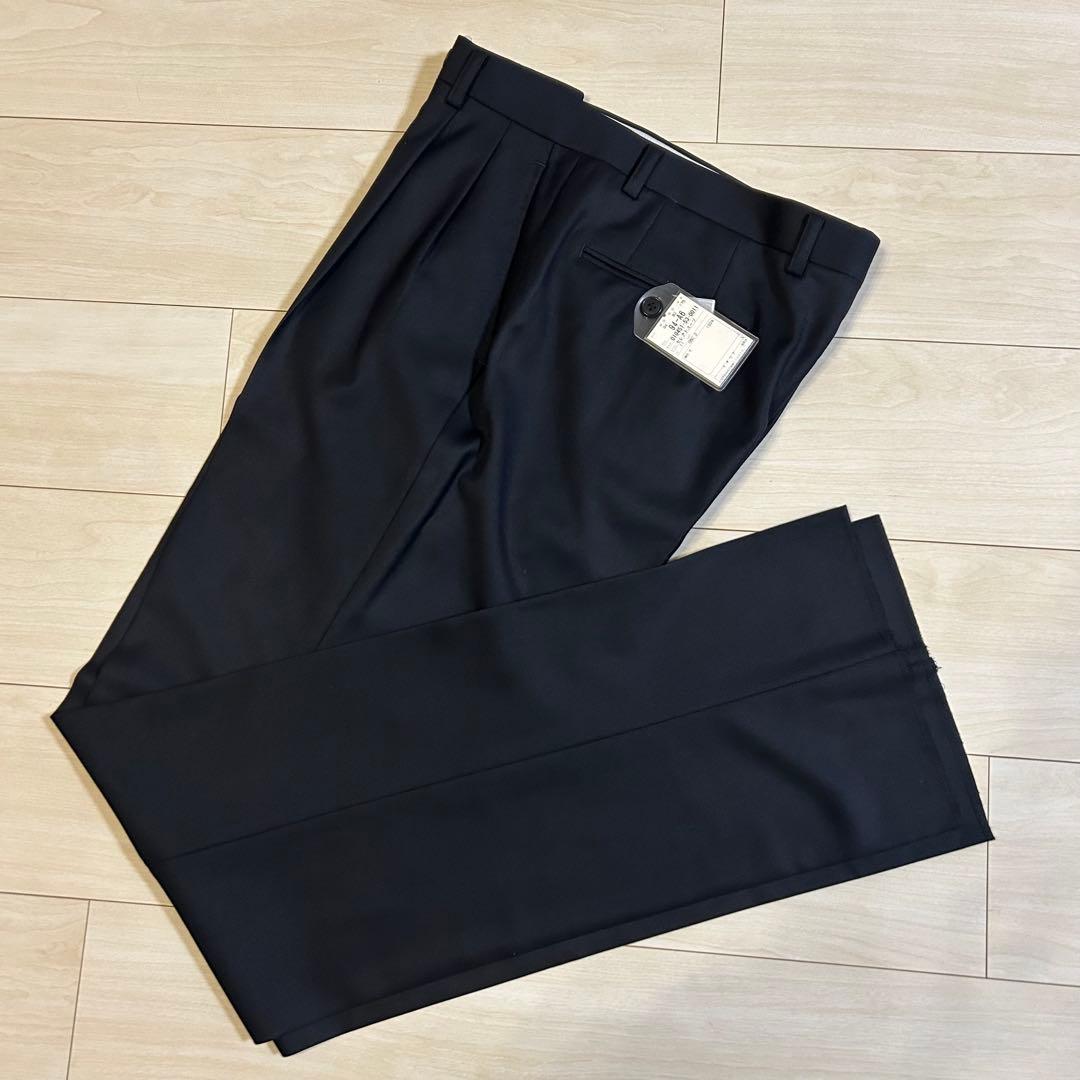 新品】LONNER×ゼニア 濃紺 ダブルブレスト スーツ 94-A6 イタリア