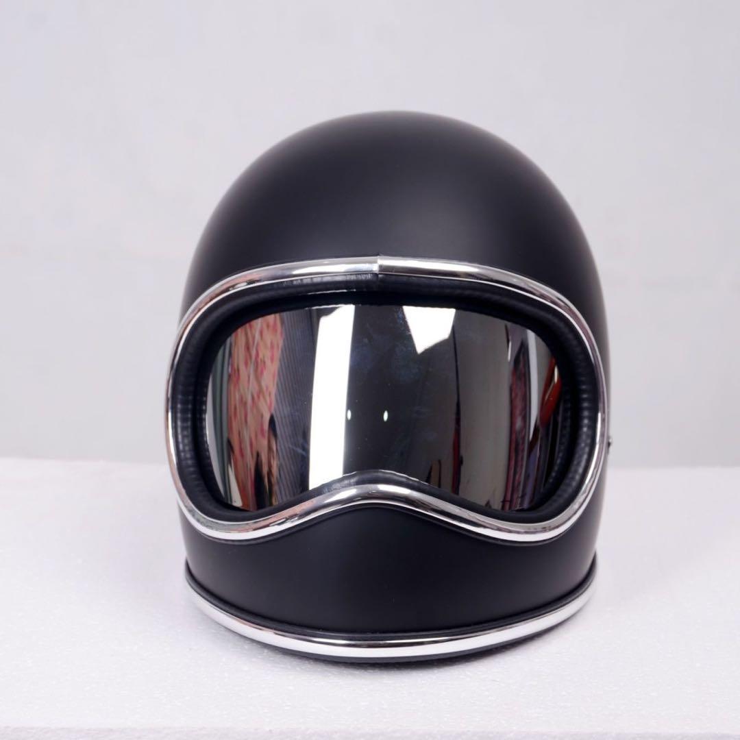 SORKSCER レトロ宇宙スタイルヘルメットシールド+ゴーグル付きフル