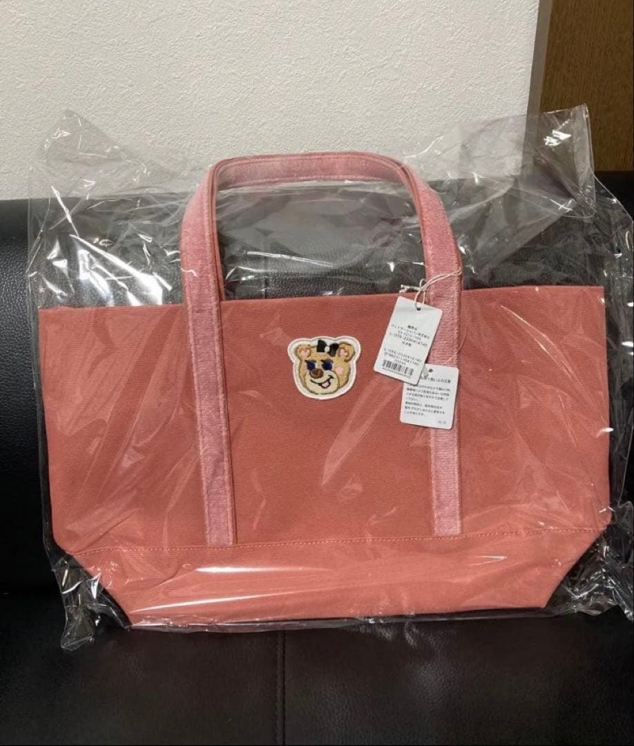 ラブラリーバイフェイラー オールドテディガール ワッペントートバッグ