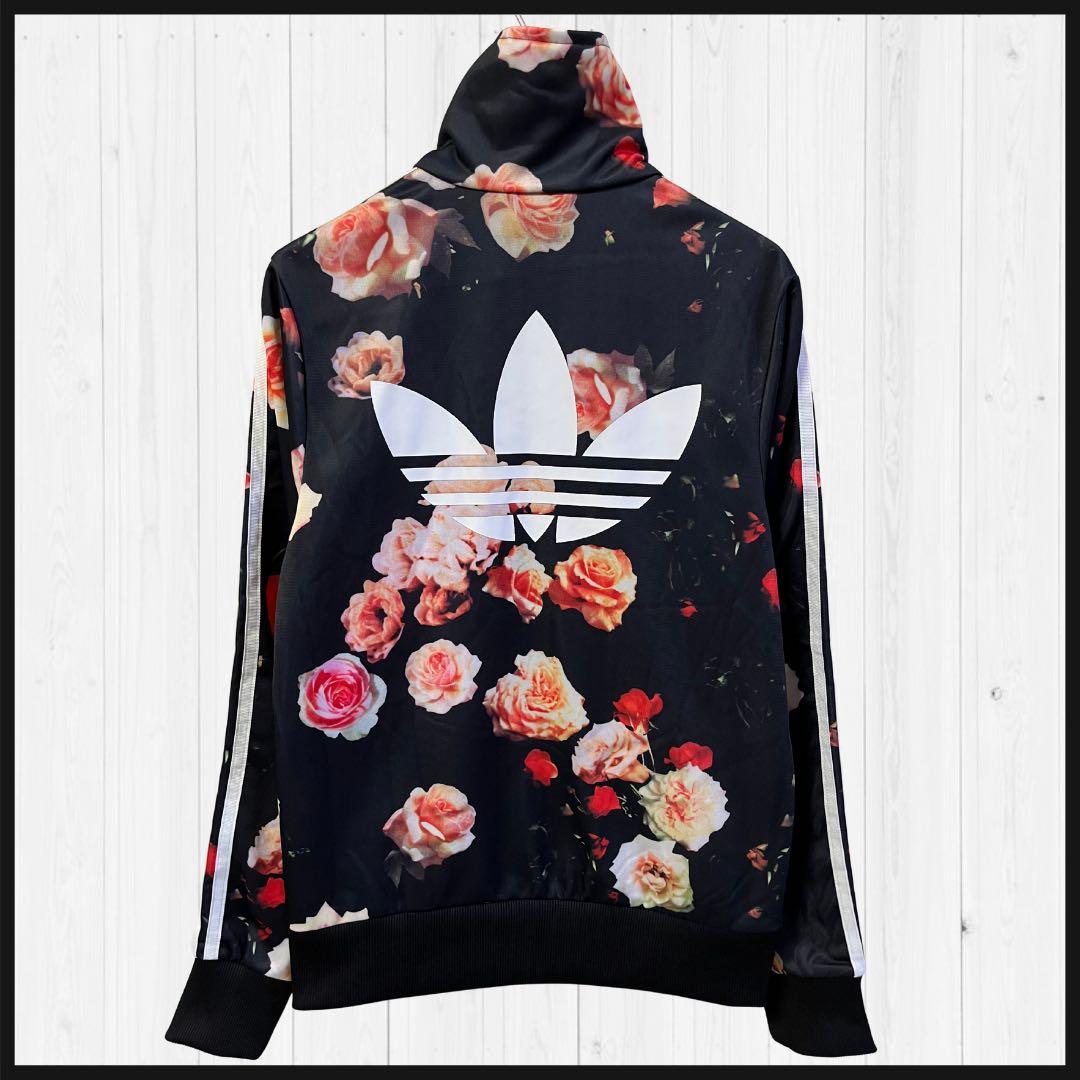 即完売品】adidas トラックジャケット L ジャージ 花柄 バラ柄 刺繍