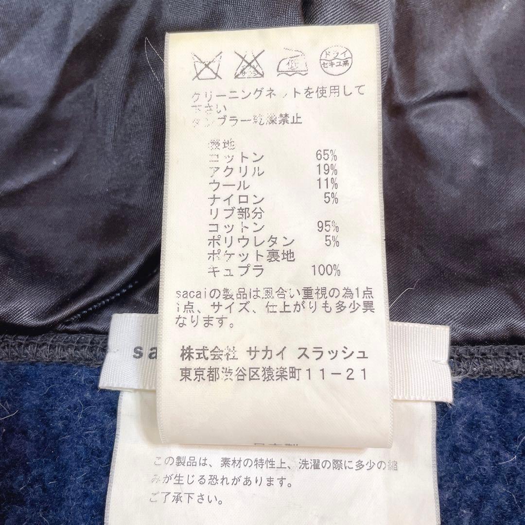 sacai luck サカイラック ポンチョ ケープコート フード付き - メルカリ