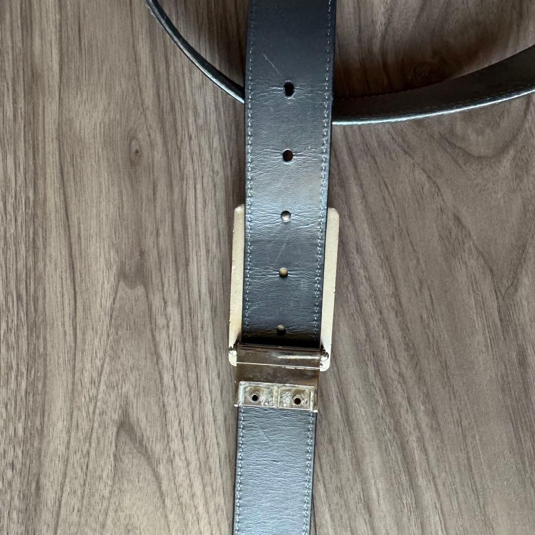 ジャンク品】ルイヴィトン ベルト サンチュール アヴァントゥール 黒