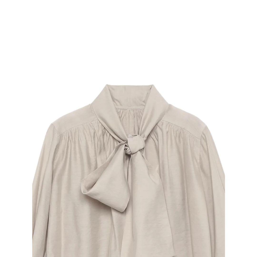 【定価16500円/完売品】anuans ボリュームタイブラウス グレー