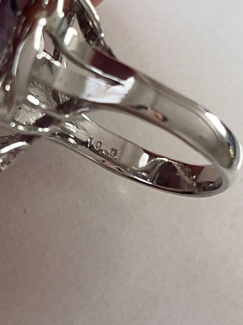 天然アメジスト 10ctSILVERヴィンテージリングB113 - メルカリ