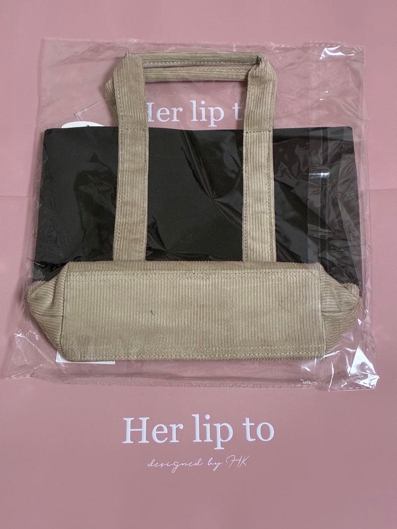 ハーリップトゥ HLT mini tote 新宿ルミネ限定トートバッグblack