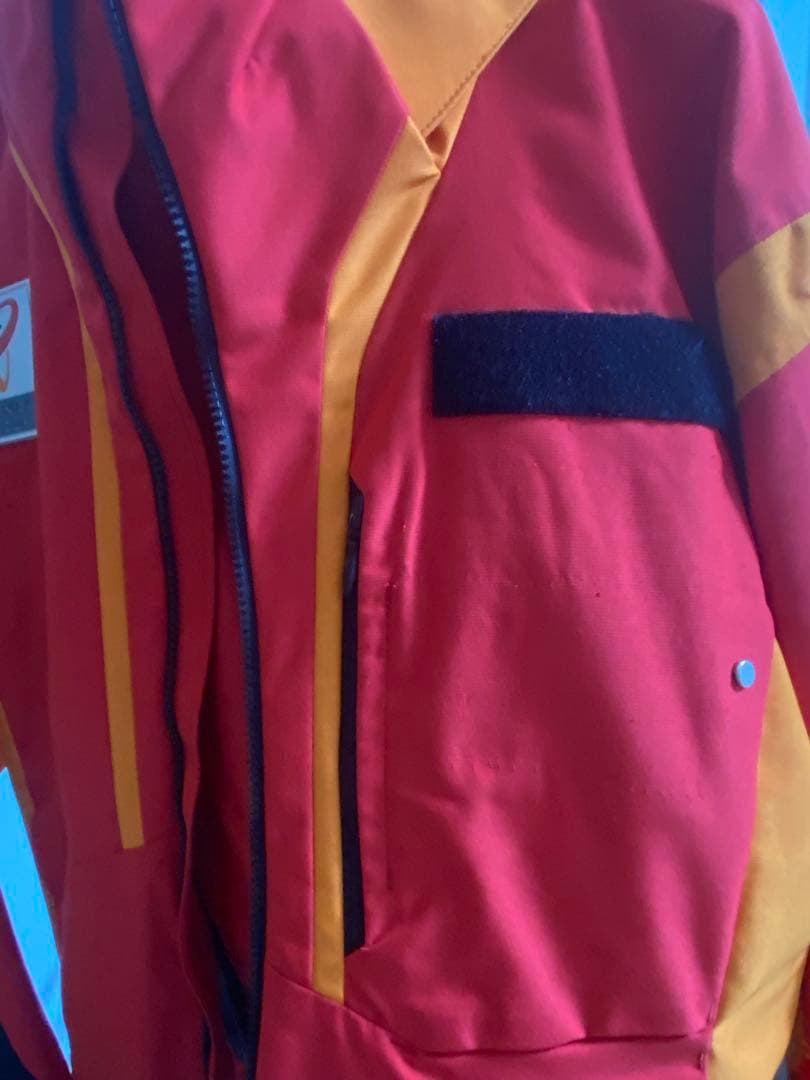 Nordica チームスキーウェア （デサントSサイズ赤/オレンジ/黒）