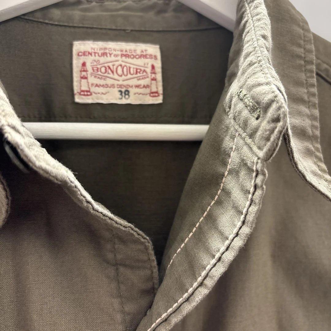 Boncoura ボンクラ USN ワークシャツ ポプリン 38 - メルカリ