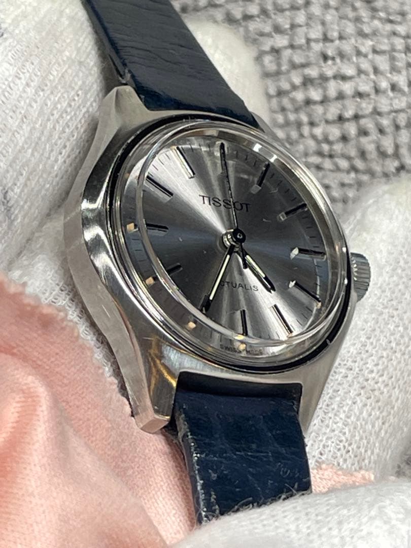 TISSOT ACTUALIS 17石手巻き 正確稼働 純正ベルト・尾錠・箱 美